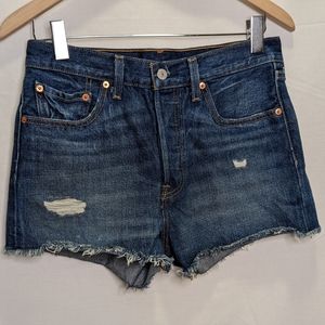 Levi's 501 distressed shorts